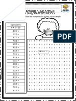 Atividades matemáticas de multiplicação