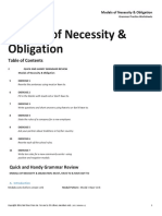 Modals of Necessity and Obligation