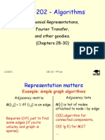 CSE 202 - Algorithms: Polynomial Representations, Fourier Transfer, and Other Goodies. (Chapters 28-30)