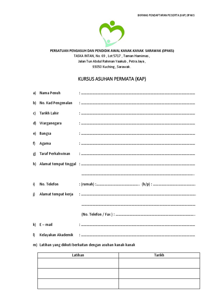 Borang KAP | PDF