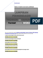 Permendagri Nomor 20 Tahun 2018 Dan Lampiran Download Excel PDF Word