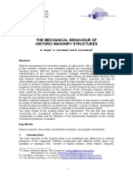 The Mechanical Behaviour of Historic Masonry Structures: R. Hayen, K. Van Balen and D. Van Gemert