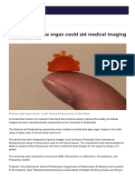 Miniaturised Pipe Organ Could Aid Medical Imaging