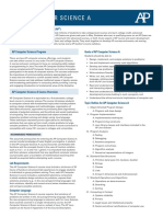 Ap Computer Science A Course Overview PDF