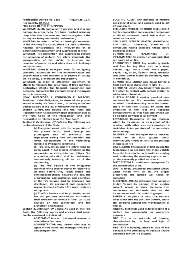 Pdf fire code picture