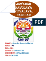 Jawahar Navodaya Vidyalaya student project on extraction of essential oils