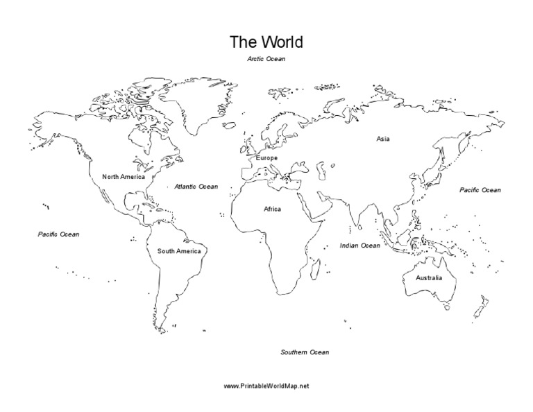 Continents Labeled L PDF | PDF