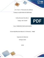 Unidad 1 Fase 2 - Planeación de Auditoría - FarleyGonzalez