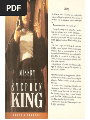 Level 6 Misery Stephen King Penguin Readers Pdf