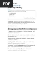 Melody Writing