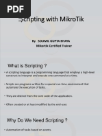 Scripting With Mikrotik