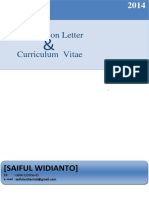 Application Letter Curriculum Vitae: (Saiful Widianto)