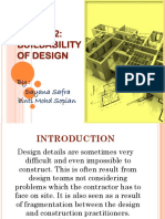 DCC2052: BUILDABILITY OF DESIGN