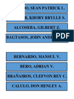 Acebedo, Sean Patrick L. Aguilar, Khoby Brylle S. Alcoseba, Gilbert Z. Bagtasos, John Andreitz A