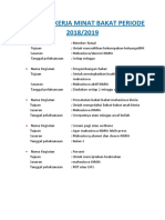 Program Kerja Minat Bakat Periode 2018