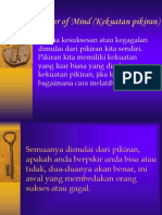 Power of Mind (Kekuatan Pikiran)