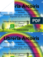 Tarjeta Libreria Arcoiris