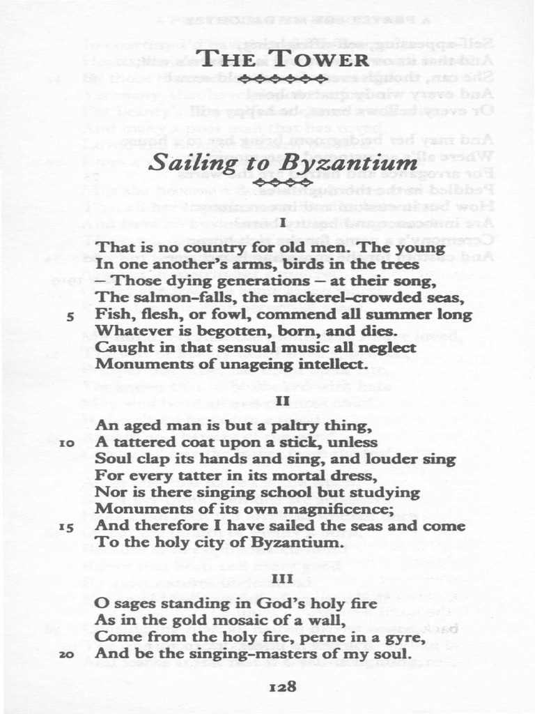 Yeats Sailing To Byzantium, Byzantium PDF