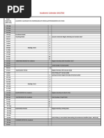 Academic Calendar 2017-18