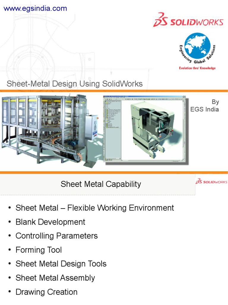 Sheet Metal Design Solidworks Capabilties | PDF | Sheet Metal ...