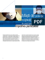 3M SIGURANTA PERSONALA Brosura Masti de Protectie Respiratorie de Unica Folosinta RO PDF
