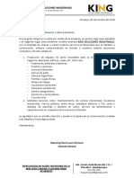 Carta de Presentación