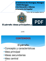 Magistral 5 El Párrafo Ideas Principales y Secundarias