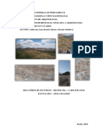 Relatório Geoarqueologia - Carnaúba dos Dantas