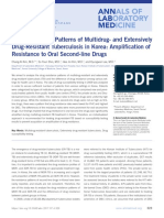 Drug Resistance Patterns of Multidrug-And Extensively Drug-Resistant Tuberculosis in Korea: Amplification of Resistance To Oral Second-Line Drugs