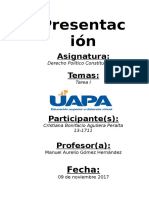 Tarea i Derecho Politico Constitucional