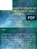 Child Marriage in India in The 21st Century