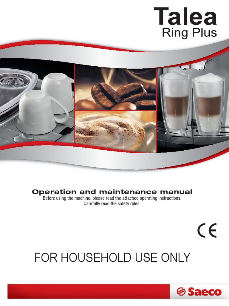 Manual Saeco Talea Ring Plus PDF Coffee Beverages