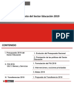 Presupuesto 2019 - Cusco