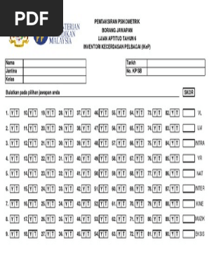 Borang Jawapan Ikep 2016 Pdf
