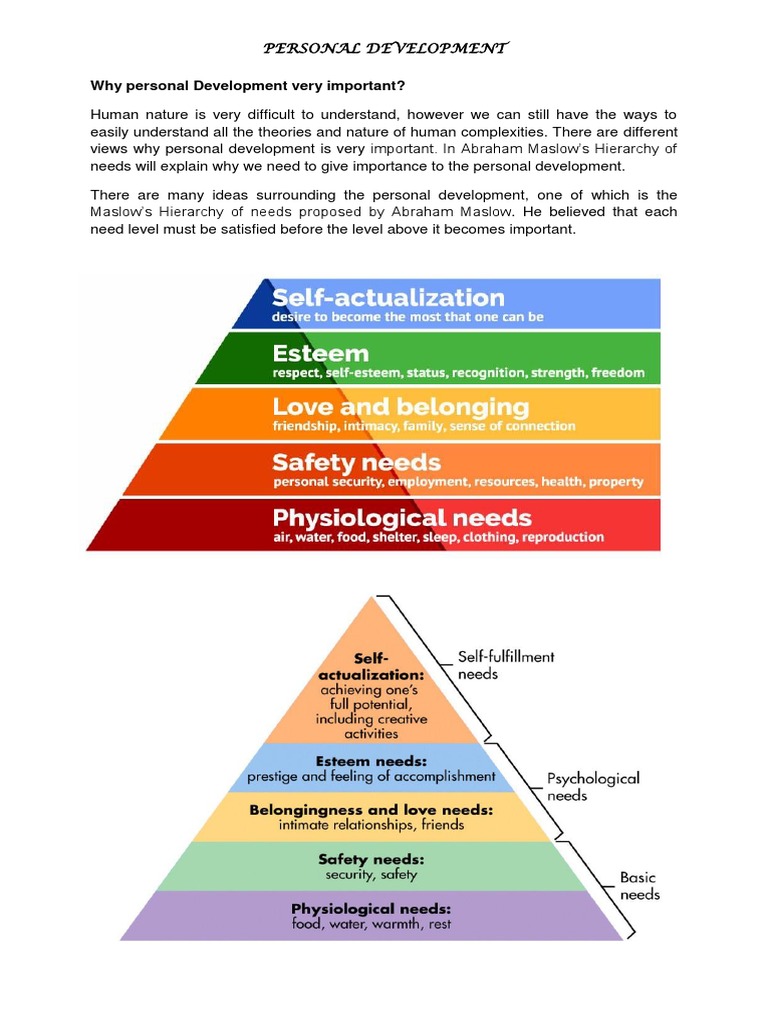 Personal Developmetent Notes 2 | PDF | Thought | Developmental Psychology