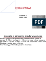 Types of Flows: Handout 4 CHEE 3363