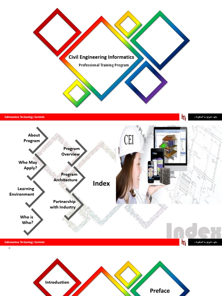 Civil Engineering Informatics Program | PDF | Building Information ...