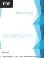 Multiple Choice Mathematics