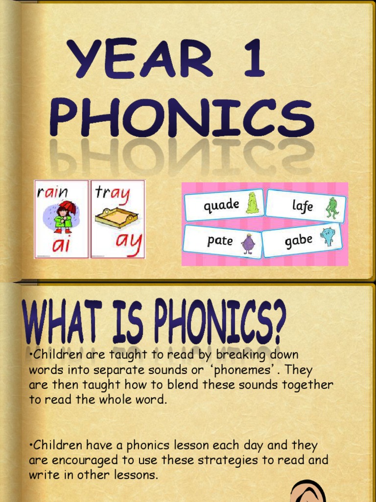 Year 1 Phonics Meeting | Download Free PDF | Phonics | Reading (Process)