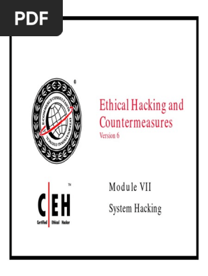 Cehv6 Module 07 System Hacking Pdf Pdf Password Computer Networking