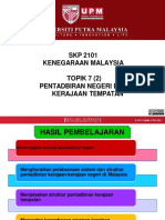 Topik 7-2 L Pentadbiran Negeri Dan Kerajaan Tempatan - 2