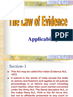 Applicability of Evidence Act