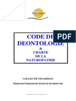 Charte Et Code Du Naturopathe Avec Prestation de Serment