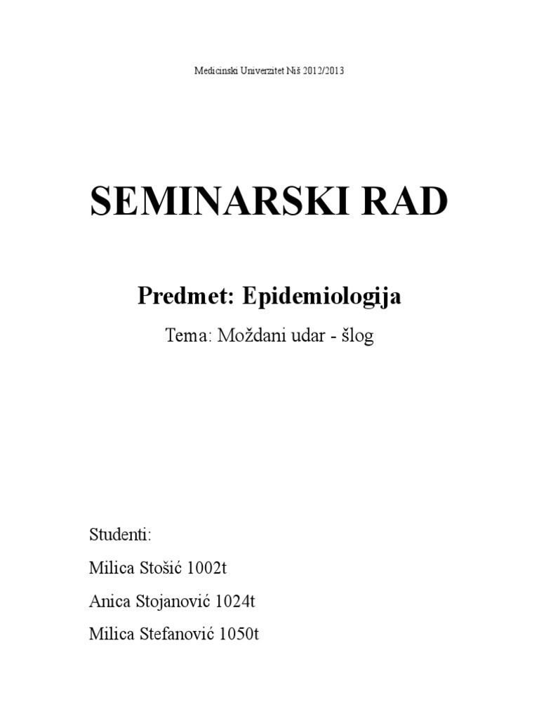 Mozdani Udar Slog Pdf