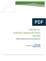 Central Hidroeléctrica Cheves: Cálculo de demanda y oferta de agua