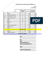 PTO DE EQUILIBRIO_COSTO ESTANDAR FA DISEÑOS.xls