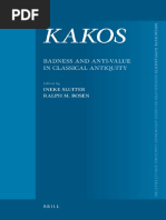 Ineke Sluiter, Ralph M. Rosen, KAKOS