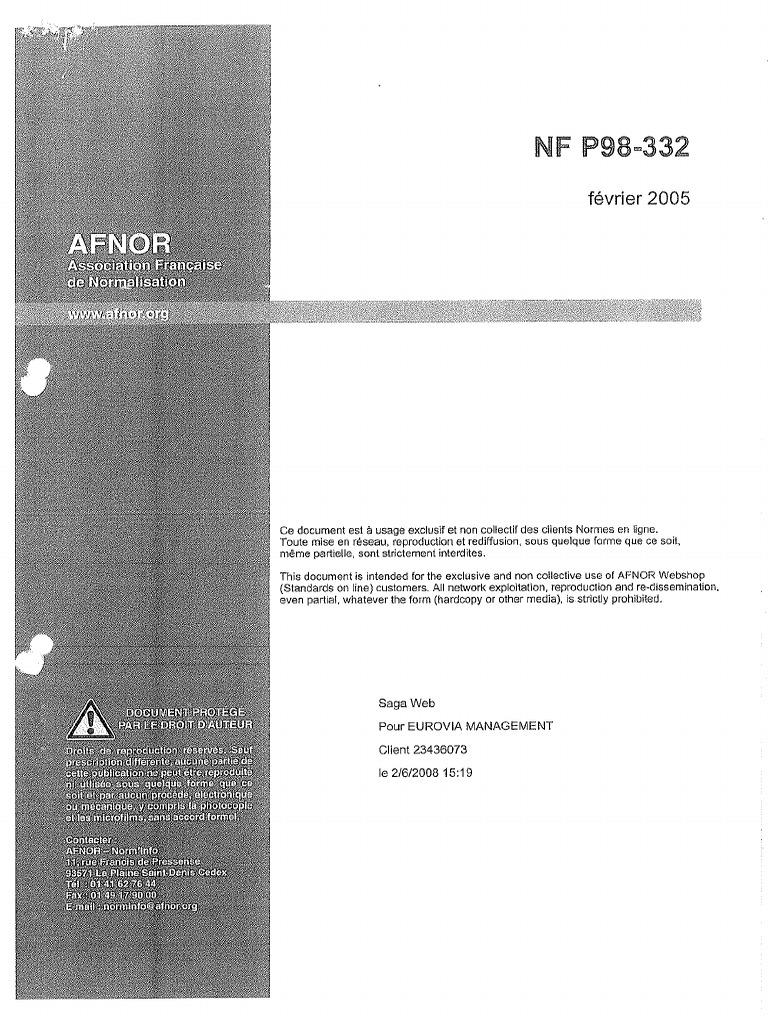 Nf P98 200 1 – Standard NF P98-200-1 – LRPJJK