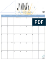 Planner January 2019 Song
