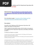 Download Essentials of Fire Fighting and Fire Department Operations 6th Edition IFSTA Test Bank by gejebo SN393500515 doc pdf